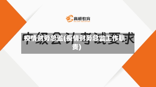 疫情财务总监(疫情财务总监工作职责)