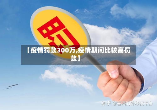 【疫情罚款300万,疫情期间比较高罚款】-第2张图片