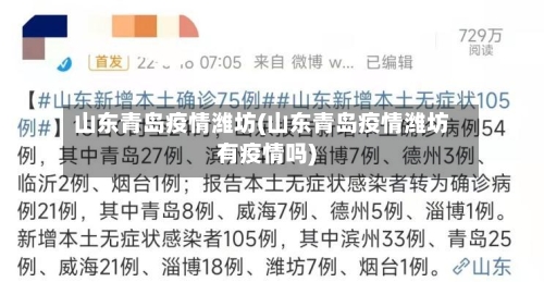 山东青岛疫情潍坊(山东青岛疫情潍坊有疫情吗)