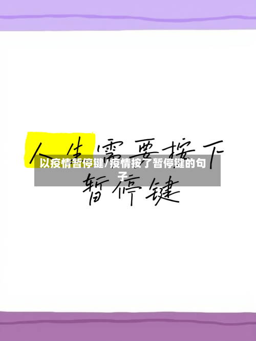 以疫情暂停键/疫情按了暂停键的句子-第2张图片