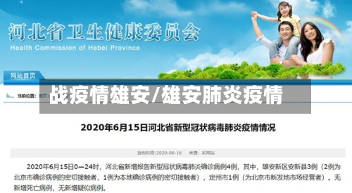 战疫情雄安/雄安肺炎疫情