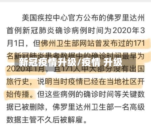 新冠疫情升级/疫情 升级-第2张图片