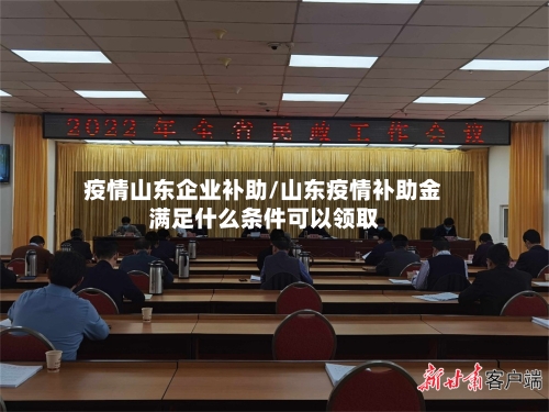 疫情山东企业补助/山东疫情补助金满足什么条件可以领取-第2张图片