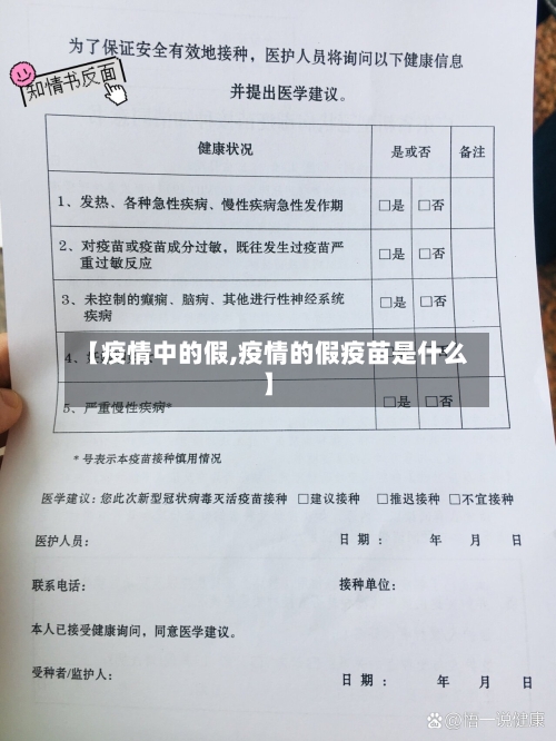 【疫情中的假,疫情的假疫苗是什么】-第3张图片