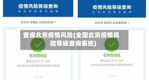 查询北京疫情风险(全国北京疫情风险等级查询系统)-第3张图片