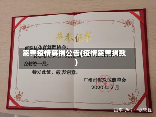 慈善疫情募捐公告(疫情慈善捐款)-第3张图片