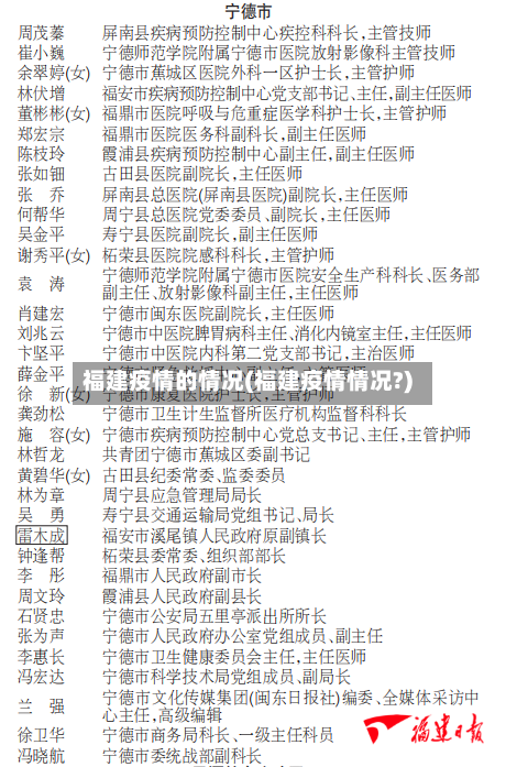 福建疫情的情况(福建疫情情况?)