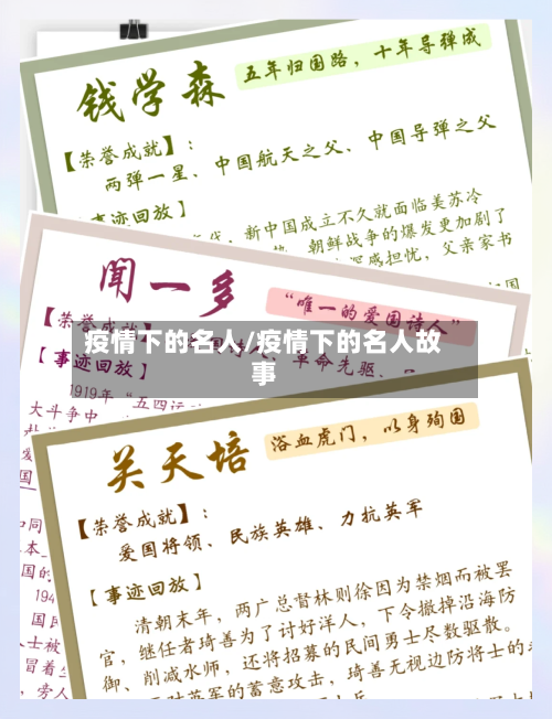 疫情下的名人/疫情下的名人故事