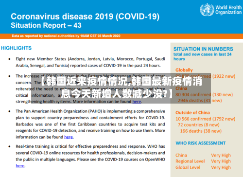 【韩国近来疫情情况,韩国最新疫情消息今天新增人数减少没?】-第3张图片