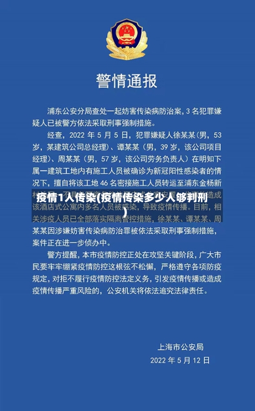 疫情1人传染(疫情传染多少人够判刑)-第2张图片