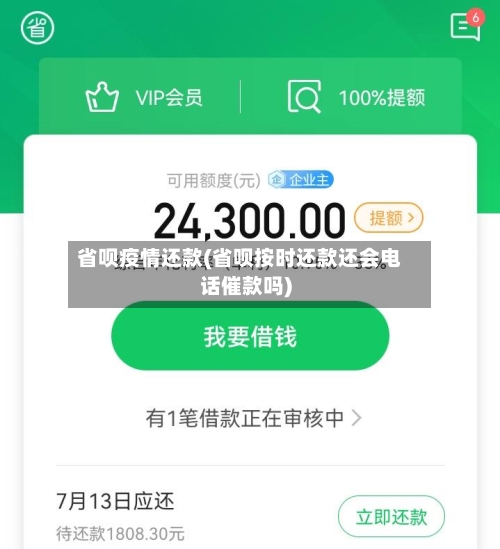 省呗疫情还款(省呗按时还款还会电话催款吗)