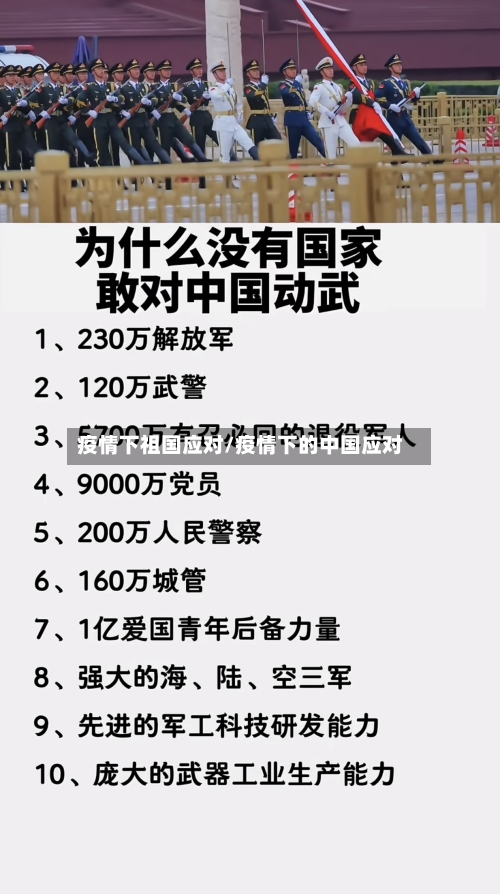 疫情下祖国应对/疫情下的中国应对