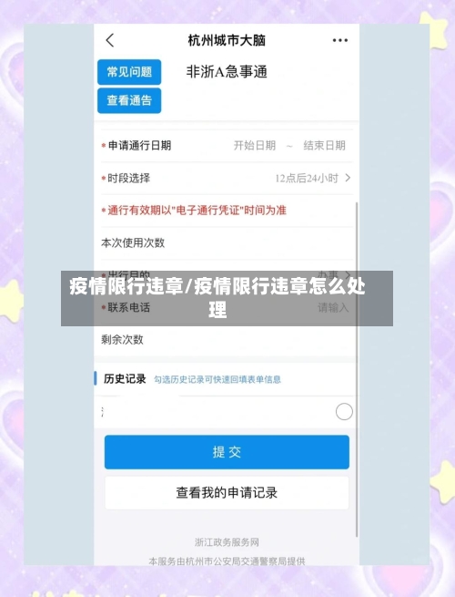 疫情限行违章/疫情限行违章怎么处理-第2张图片