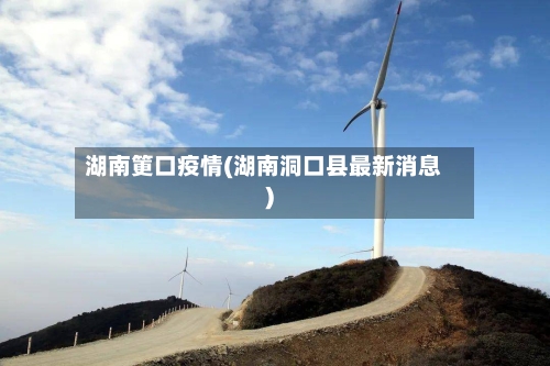 湖南筻口疫情(湖南洞口县最新消息)-第2张图片