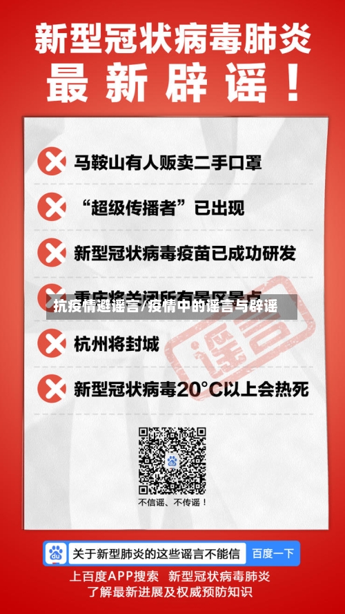 抗疫情避谣言/疫情中的谣言与辟谣-第3张图片