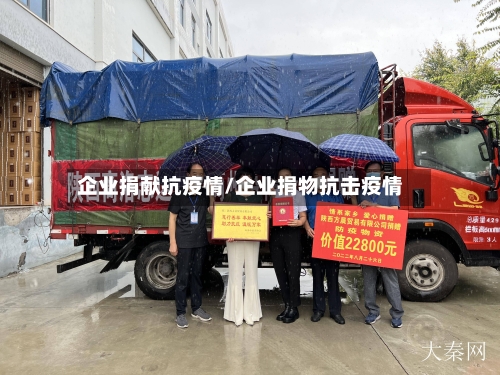 企业捐献抗疫情/企业捐物抗击疫情