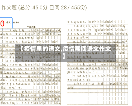 【疫情里的语文,疫情期间语文作文】-第3张图片
