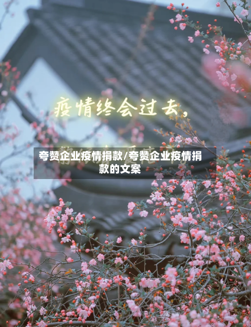 夸赞企业疫情捐款/夸赞企业疫情捐款的文案