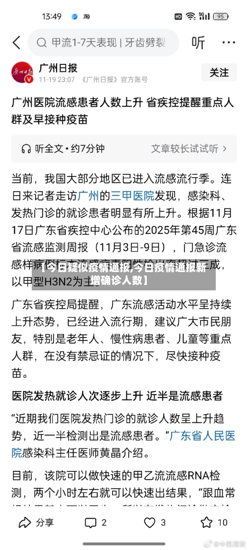 【今日疑似疫情通报,今日疫情通报新增确诊人数】-第2张图片