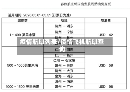 疫情航班列表/疫情飞机航班查询