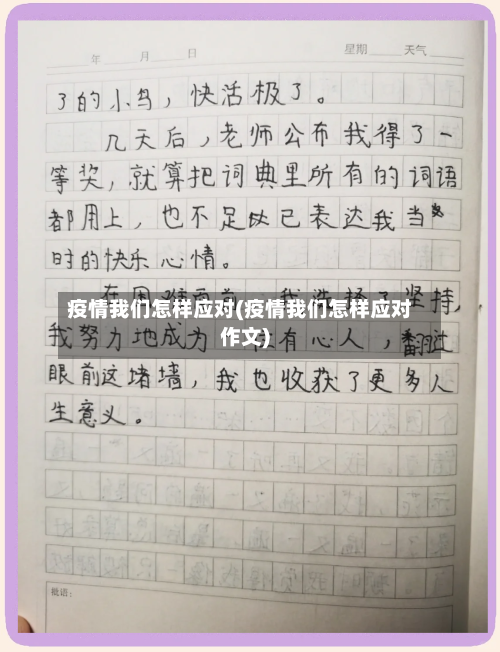 疫情我们怎样应对(疫情我们怎样应对作文)