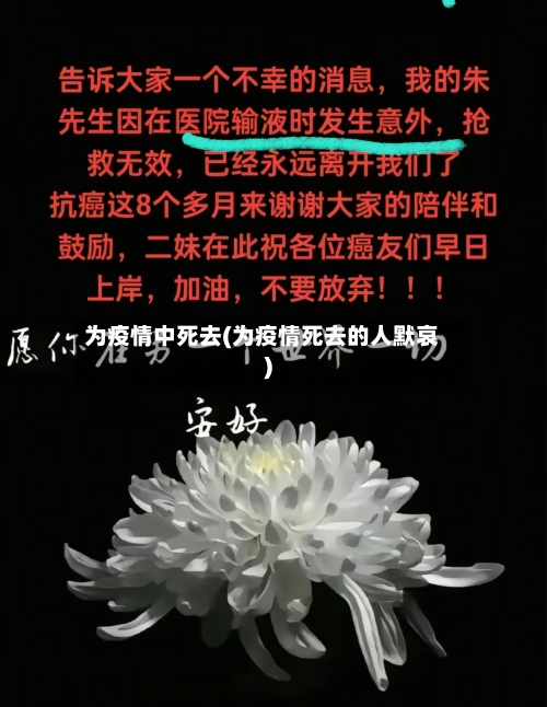 为疫情中死去(为疫情死去的人默哀)-第2张图片