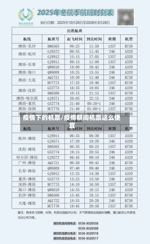 疫情下的机票/疫情期间机票这么便宜