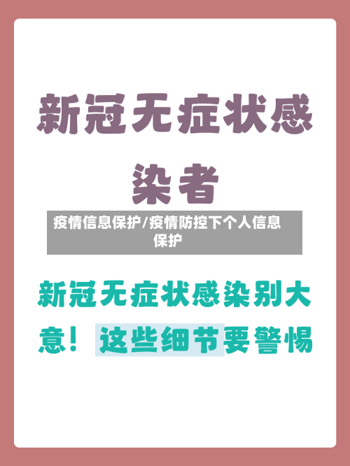 疫情信息保护/疫情防控下个人信息保护