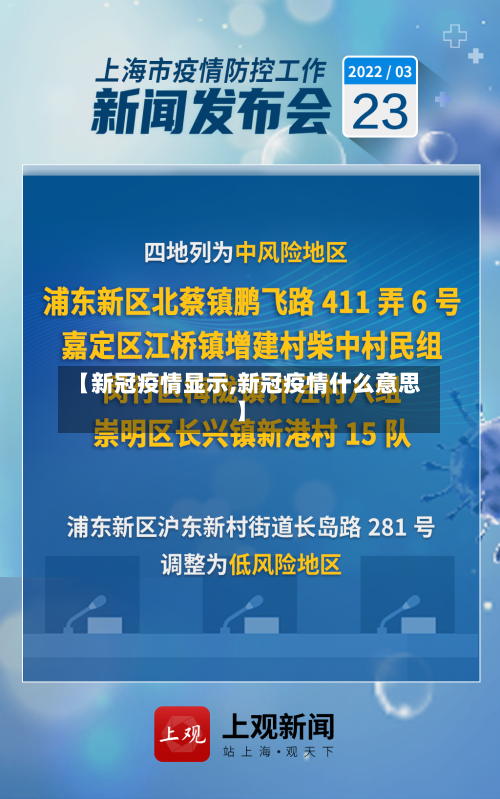 【新冠疫情显示,新冠疫情什么意思】