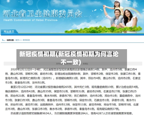 新冠疫情初期(新冠疫情初期为何言论不一致)