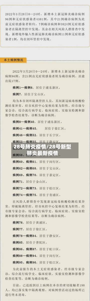 28号肺炎疫情/28号新型肺炎最新疫情-第2张图片