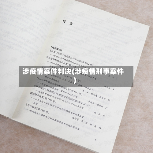 涉疫情案件判决(涉疫情刑事案件)