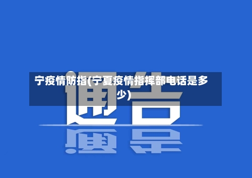 宁疫情防指(宁夏疫情指挥部电话是多少)-第2张图片