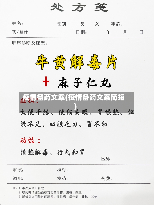 疫情备药文案(疫情备药文案简短)