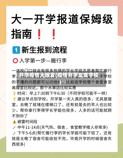 开学疫情大爆发(疫情开学文案学校)-第2张图片